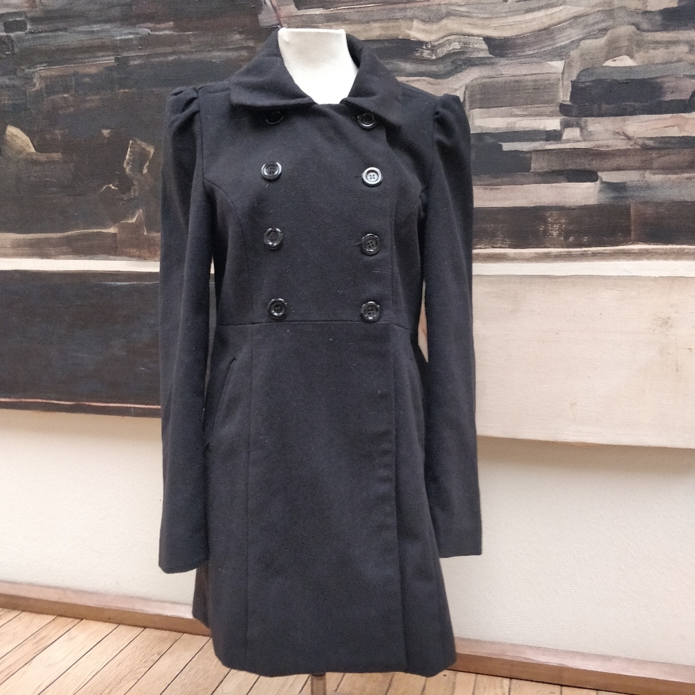Black pea coat